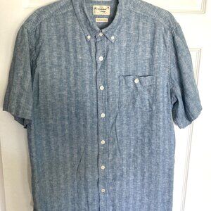 Weatherproof Vintage Short Sleeve Linen Cotton Shirts
